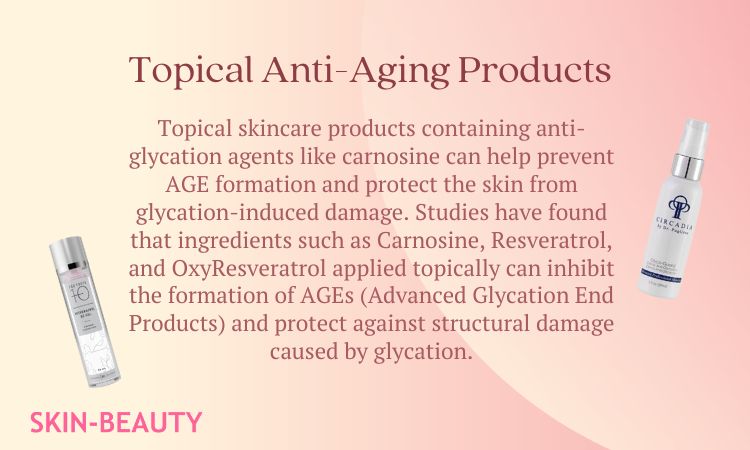 Anti-aging products for skin glycation.